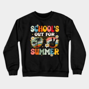 Last Day of School's Out For Summer Teacher Crewneck Sweatshirt